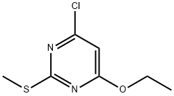 4-Chloro-6-ethoxy-2-methylsulfanyl-pyrimidine 구조식 이미지