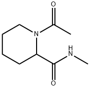 2-피페리딘카르복사미드,1-아세틸-N-메틸- 구조식 이미지