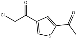 Ethanone, 1-(5-acetyl-3-thienyl)-2-chloro- (9CI) 구조식 이미지