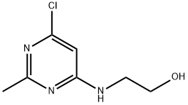 2-[(6-chloro-2-methyl-4-pyrimidinyl)amino]-1-ethanol 구조식 이미지