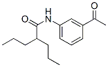 N-(3-아세틸페닐)-2-프로필-펜탄아미드 구조식 이미지