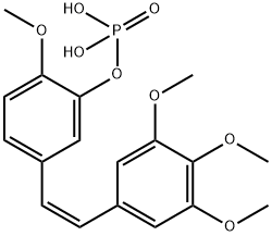 [2-메톡시-5-[(Z)-2-(3,4,5-트리메톡시페닐)에테닐]페녹시]포스폰산 구조식 이미지