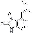 1H-Indole-2,3-dione, 4-(2-methyl-1-butenyl)- (9CI) 구조식 이미지