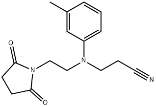 3-[[2-(2,5-dioxopyrrolidin-1-yl)ethyl](3-methylphenyl)amino]propiononitrile 구조식 이미지