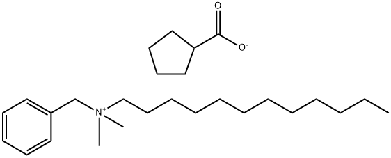 Dodecyl dimethyl benzyl ammonium cyclopentanecarboxylate 구조식 이미지