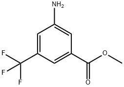 3-AMINO-5-TRIFLUOROMETHYL-BENZOIC ACID METHYL ESTER Structure