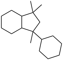 1-Cyclohexyloctahydro-1,3,3-trimethyl-1H-indene Structure