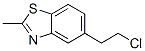 벤조티아졸,5-(2-클로로에틸)-2-메틸-(8Cl) 구조식 이미지