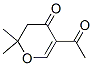 4H-Pyran-4-one, 5-acetyl-2,3-dihydro-2,2-dimethyl- (9CI) Structure