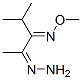 2,3-펜탄디온,4-메틸-,2-하이드라존,3-(O-메틸옥심) 구조식 이미지