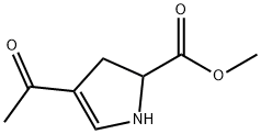 1H-Pyrrole-2-carboxylic acid, 4-acetyl-2,3-dihydro-, methyl ester (9CI) Structure