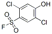 2,5-Dichloro-4-hydroxybenzenesulfonyl fluoride 구조식 이미지
