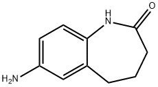 7-amino-1,3,4,5-tetrahydro-2H-1-benzazepin-2-one 구조식 이미지