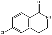 6-클로로-3,4-DIHYDRO-2H-이소퀴놀린-1-ONE 구조식 이미지