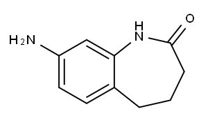8-AMINO-1,3,4,5-TETRAHYDROBENZO[B]AZEPINE-2-ONE 구조식 이미지