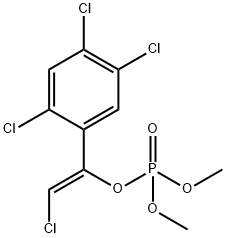 (Z)-2-클로로-1-(2,4,5-트리클로로페닐)비닐 디메틸 인산염 구조식 이미지
