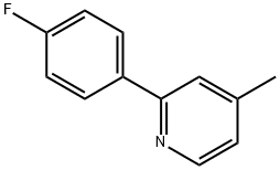 2-(4-FLUORO-PHENYL)-4-METHYL-PYRIDINE 구조식 이미지