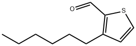 2-Thiophenecarboxaldehyde, 3-hexyl- Structure