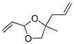 1,3-Dioxolane,  2-ethenyl-4-methyl-4-(2-propenyl)-  (9CI) 구조식 이미지