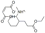 [2-(3-ethoxy-3-oxopropyl)cyclohexyl]dimethylammonium hydrogen maleate  Structure