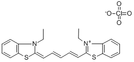 3,3'-DIETHYL-2,2'-THIADICARBOCYANINE PERCHLORATE 구조식 이미지