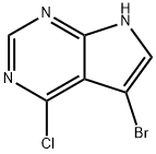 5-Bromo-4-chloro-7H-pyrrolo[2,3-d]pyrimidine 구조식 이미지