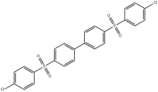 4,4'-Bis(4-chlorophenyl)sulfonyl-1,1'-biphenyl 구조식 이미지
