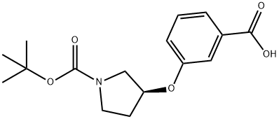 (S)-1-BOC-3-(3-CARBOXY-PHENOXY)-PYRROLIDINE Structure