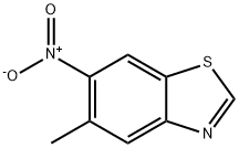 Benzothiazole, 5-methyl-6-nitro- (9CI) Structure