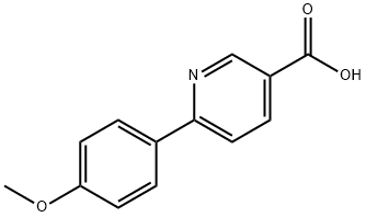 6-(4-Methoxyphenyl)-nicotinic acid 구조식 이미지