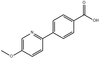 4-(5-Methoxypyridin-2-yl)benzoic acid Structure