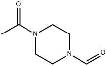 1-피페라진카르복스알데히드,4-아세틸-(9CI) 구조식 이미지