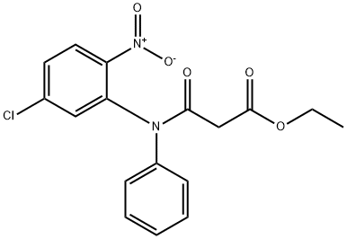 ethyl 3-[(5-chloro-2-nitrophenyl)phenylamino]-3-oxopropionate  구조식 이미지