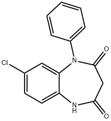 8-chloro-1-phenyl-1H-1,5-benzodiazepine-2,4(3H,5H)-dione 구조식 이미지