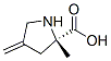 L-Proline, 2-methyl-4-methylene- (9CI) Structure