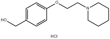4-(2-PIPERIDINYLETHOXY) BENZYL ALCOHOL, HCL Structure