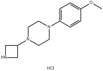 3-[4-(4-메톡시페닐)피페라지닐]아제티딘삼염산염 구조식 이미지