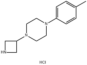 3-[4-(4-Tolyl)piperazinyl]azetidine trihydrochloride Structure