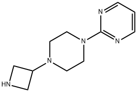 2-[4-(3-아제티디닐)-1-피페라지닐]-피리미딘 구조식 이미지