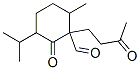 6-Methyl-3-(1-methylethyl)-2-oxo-1-(3-oxobutyl)cyclohexanecarbaldehyde Structure