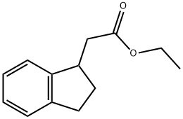 1H-INDENE-1-ACETIC ACID, 2,3-DIHYDRO-, ETHYL ESTER 구조식 이미지