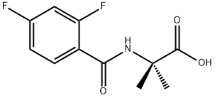 알라닌,N-(2,4-디플루오로벤조일)-2-메틸- 구조식 이미지