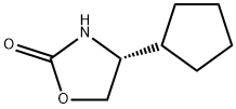 2-옥사졸리디논,4-시클로펜틸-,(4R)-(9CI) 구조식 이미지