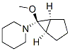 Piperidine, 1-[(1-alpha-,5-alpha-,6-alpha-)-6-methoxybicyclo[3.1.0]hex-6-yl]- (9CI) Structure