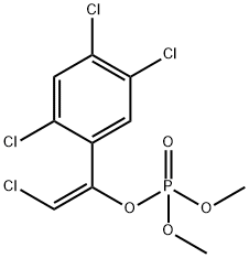 (E)-2-클로로-1-(2,4,5-트리클로로페닐)에테닐인산디메틸에스테르 구조식 이미지