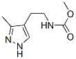 카르밤산,[2-(3-메틸-1H-피라졸-4-일)에틸]-,메틸에스테르(9CI) 구조식 이미지