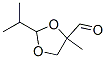1,3-Dioxolane-4-carboxaldehyde, 4-methyl-2-(1-methylethyl)- (9CI) Structure