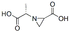 1-Aziridineaceticacid,2-carboxy-alpha-methyl-,(alphaS)-(9CI) Structure