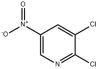 2,3-DICHLORO-5-NITROPYRIDINE 구조식 이미지