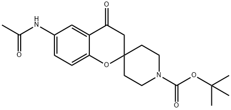 6-ACETYLAMINO-4-OXO-2-SPIRO(N-BOC-PIPERIDINE-4-YL)-BENZOPYRAN
 Structure